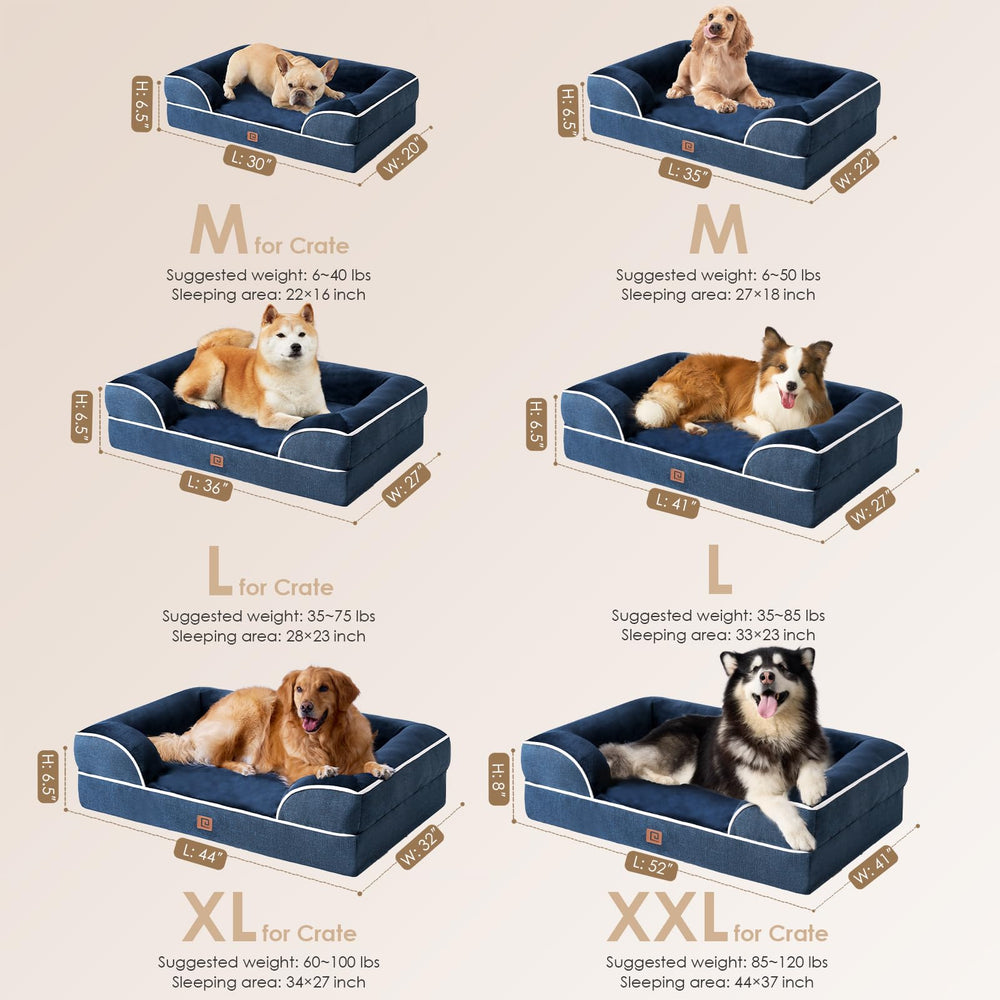 EHEYCIGA soft fleece sleeping surface provides comfy, inviting rest.