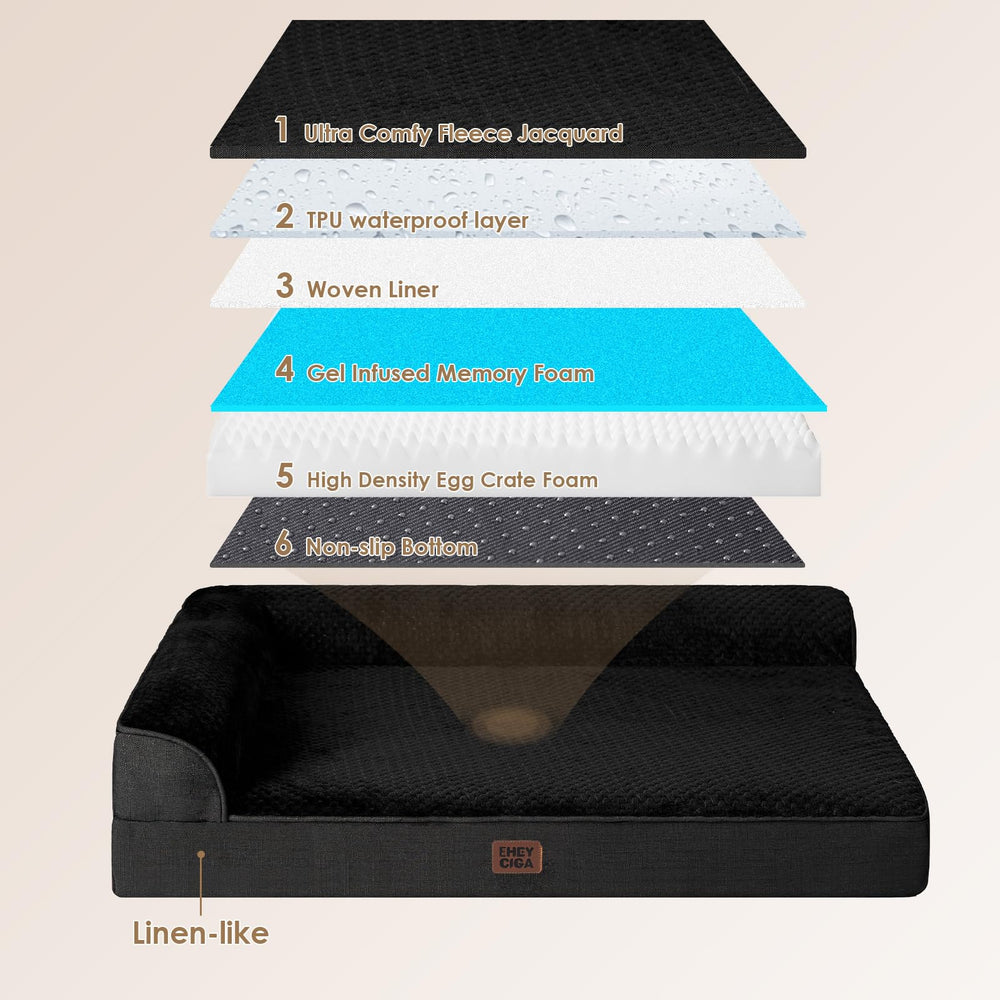 EHEYCIGA anti-slip bottom helps keep the bed steady.