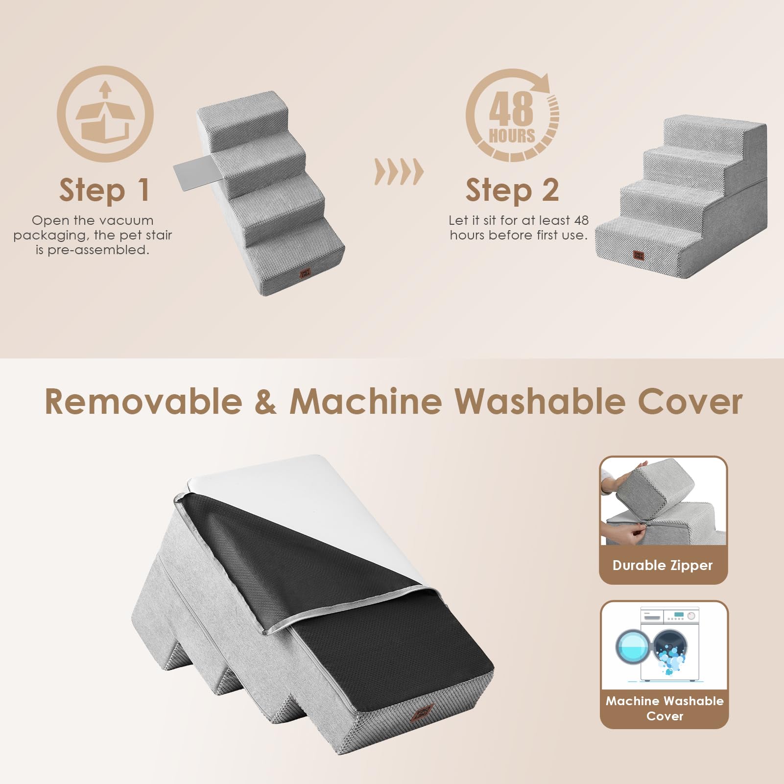 EHEYCIGA edge-safe design supports smooth climbing onto beds.
