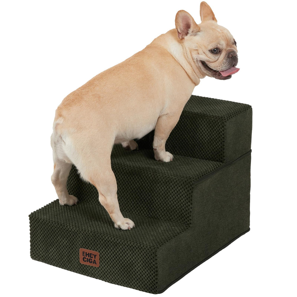 EHEYCIGA dog stairs 3-step sofa edge offer stable access for small dogs.