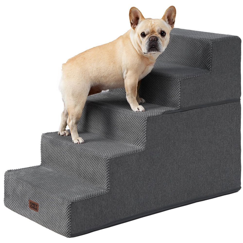 EHEYCIGA dog stairs 5-step bed-edge enables safe access to a high bed.