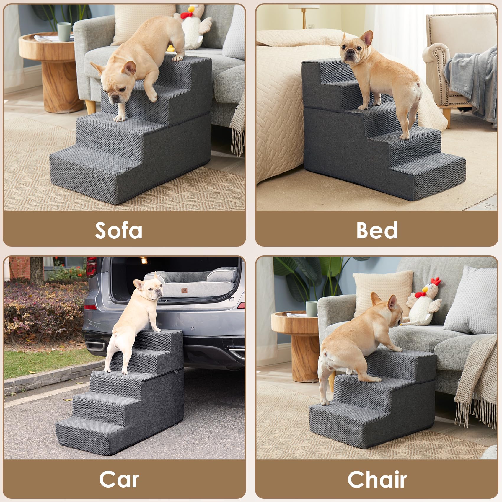 Non slip surface ensuring secure footing on every step