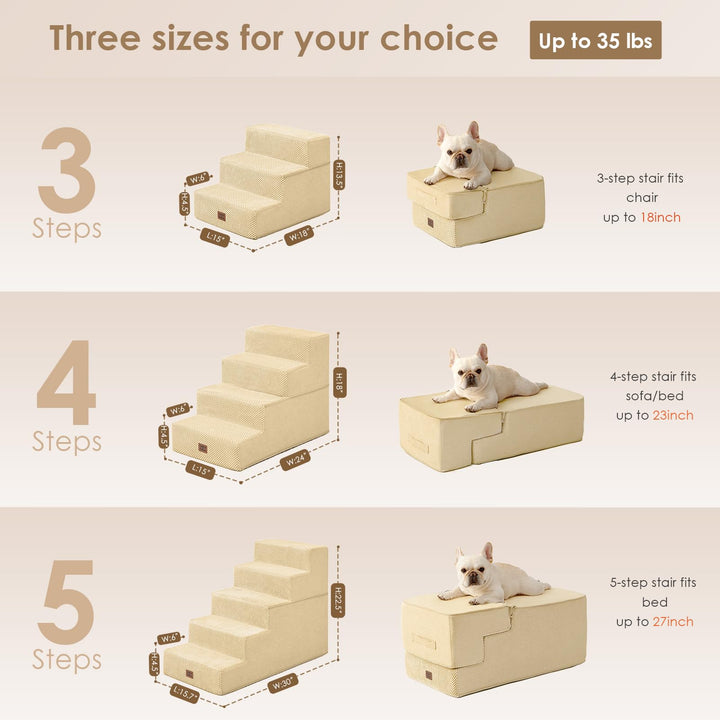 EHEYCIGA dog stairs edge-fit-bed-sofa safe ascent between furniture