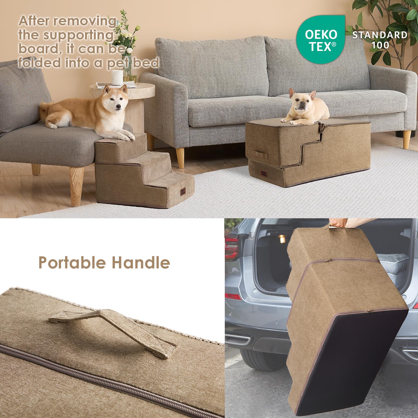 EHEYCIGA foam expands fully after unboxing for stable, confident steps.
