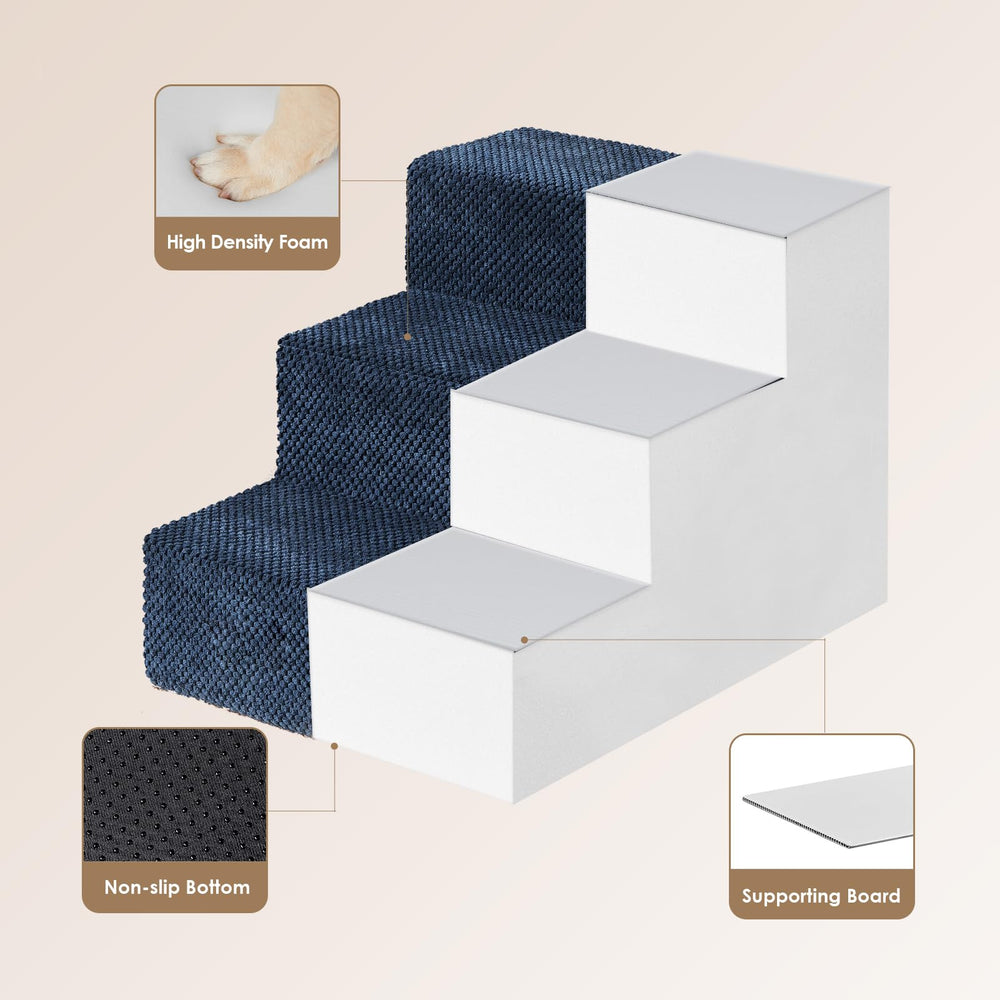 Foldable EHEYCIGA dog stairs save space in a small room