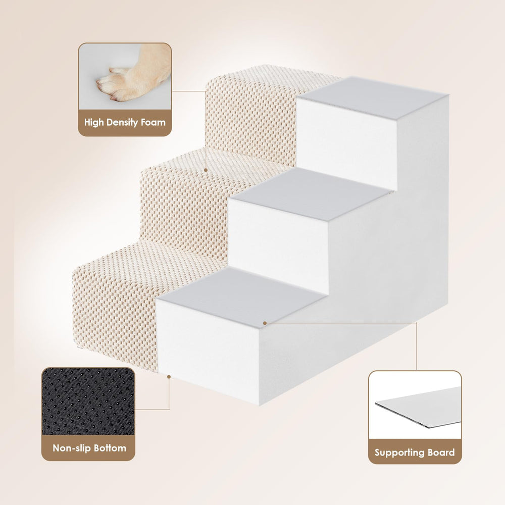 EHEYCIGA dog stairs foldable setup stores compactly when not in use