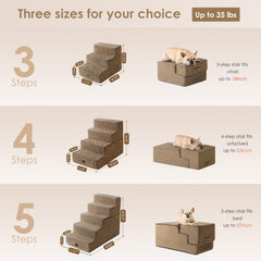 Folded EHEYCIGA stairs used as a portable bed for naps