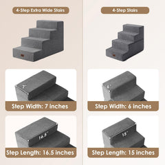 EHEYCIGA four-step design supports versatile climbing on couches and beds.