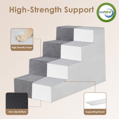 EHEYCIGA non-slip base provides stable footing during ascent and descent.