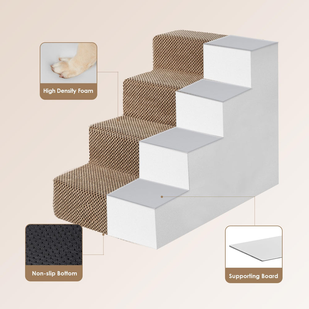 Removable cover on EHEYCIGA stairs facilitates washing