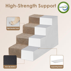 EHEYCIGA dog stairs with removable cover for quick cleaning.