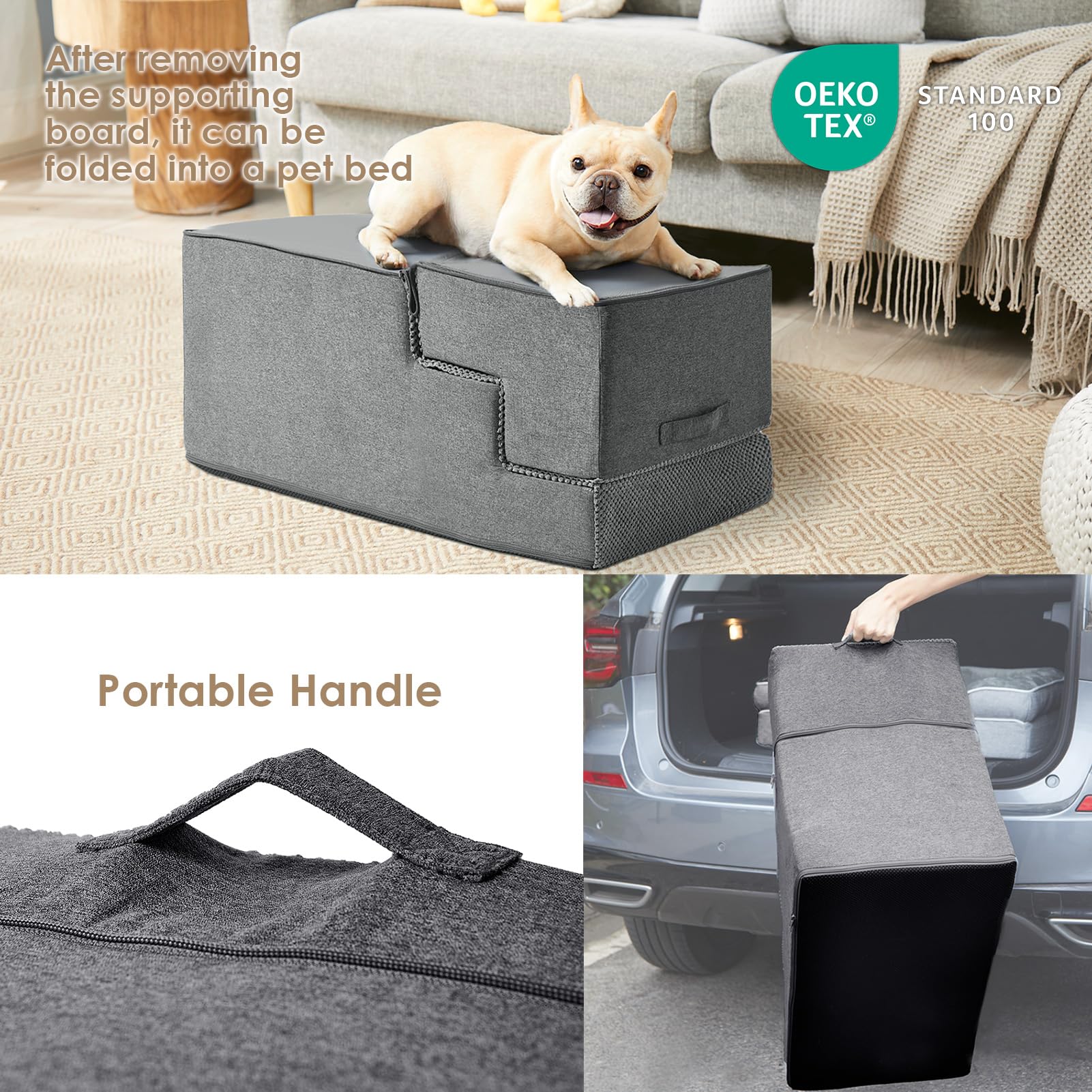 Removable washable cover shown for easy cleaning