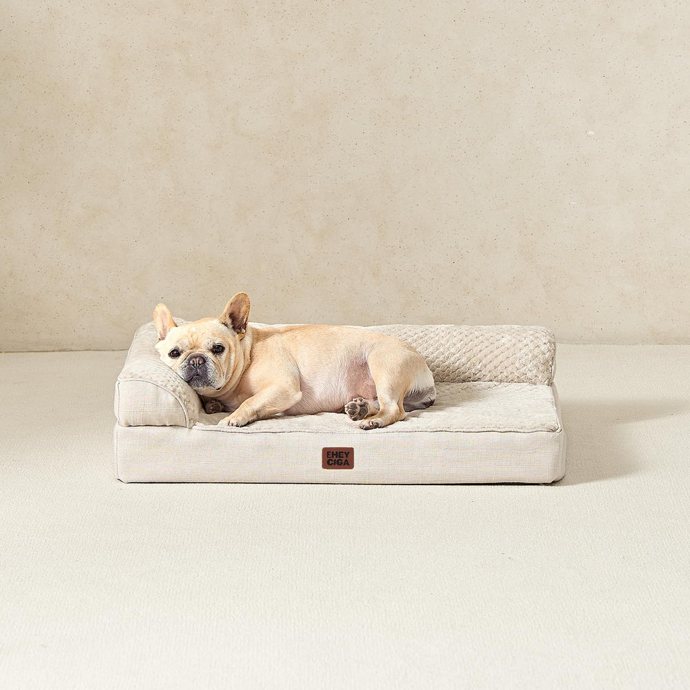 EHEYCIGA 36x27x6 bed provides a cozy nest for bigger dogs.