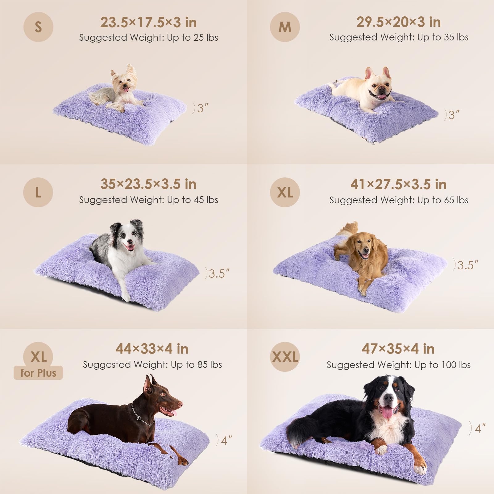 EHEYCIGA crate bed with non-slip bottom providing stability for indoor use