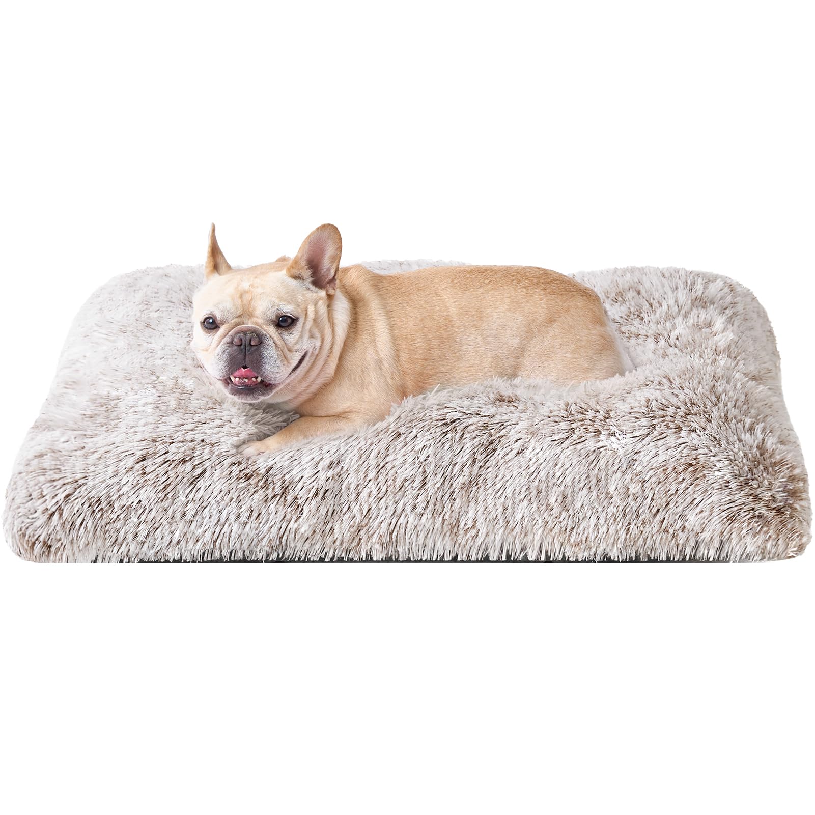 EHEYCIGA fluffy faux fur surface provides cozy comfort for medium dogs.