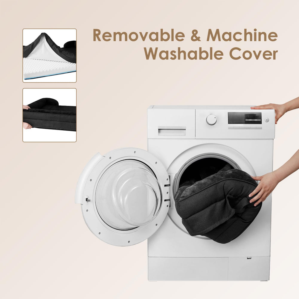 EHEYCIGA foam insert is not washable; remove for washing cover.