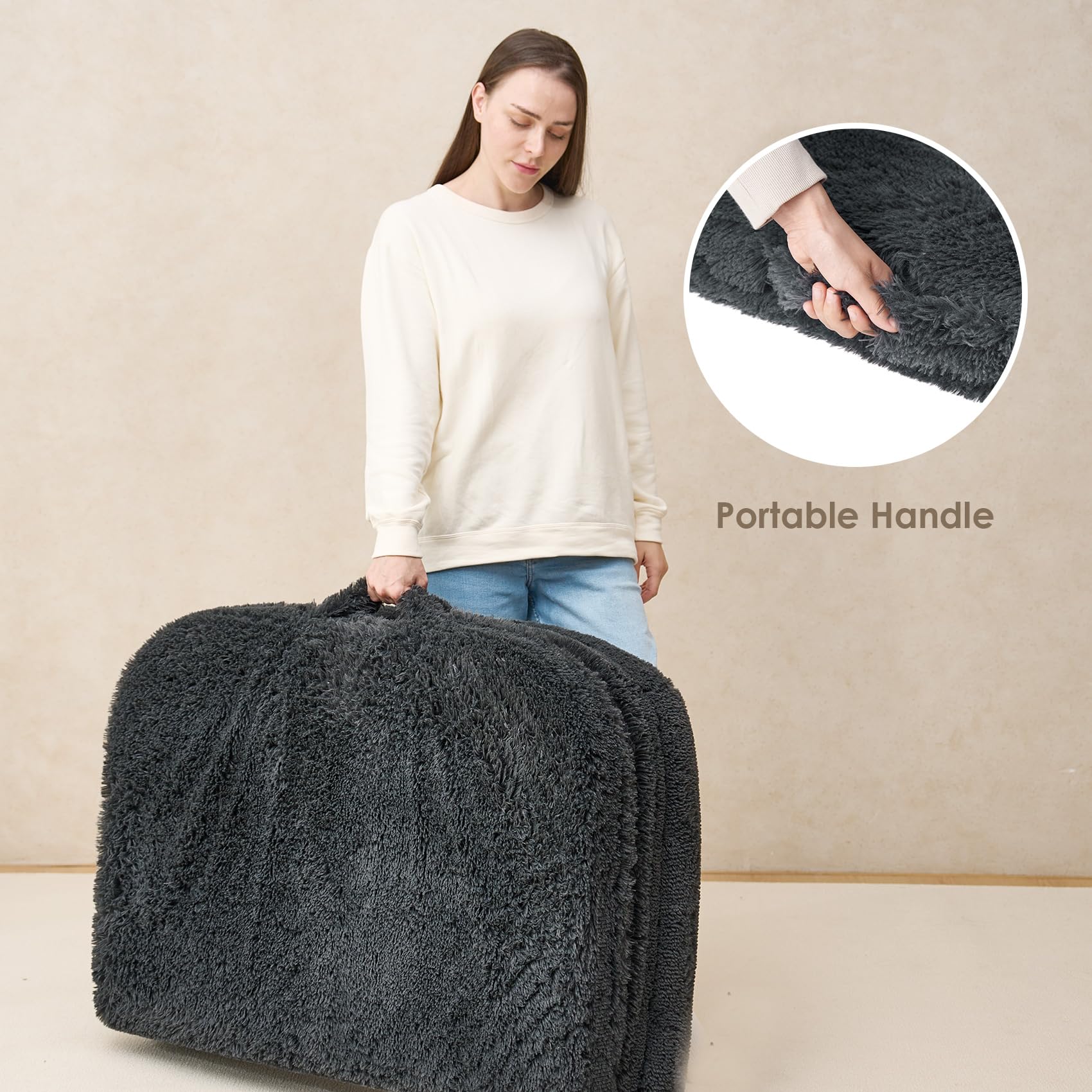 EHEYCIGA includes a matching color blanket for extra comfort.