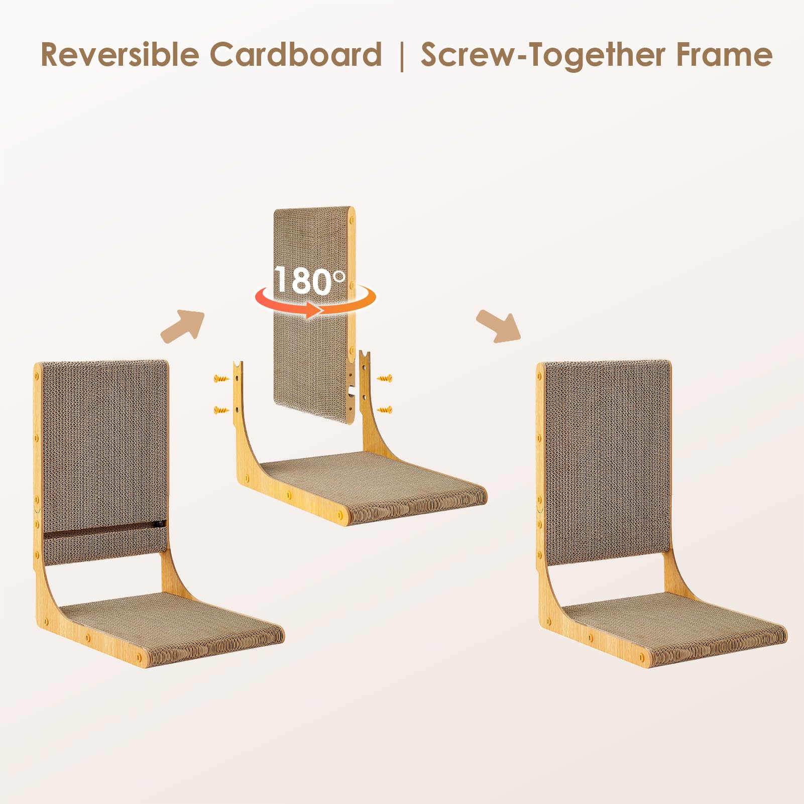 EHEYCIGA high-density cardboard texture provides a satisfying scratching surface