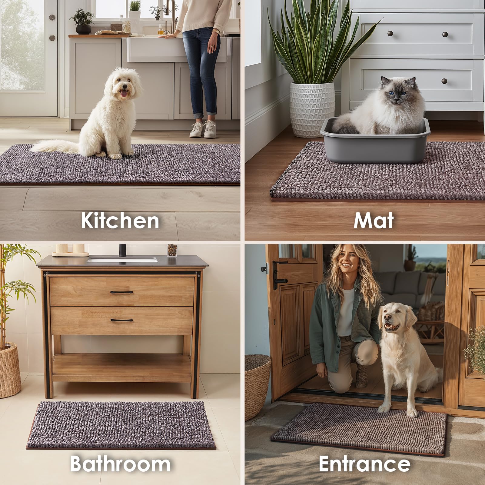 EHEYCIGA indoor-outdoor mat suits homes from apartments to ranches.