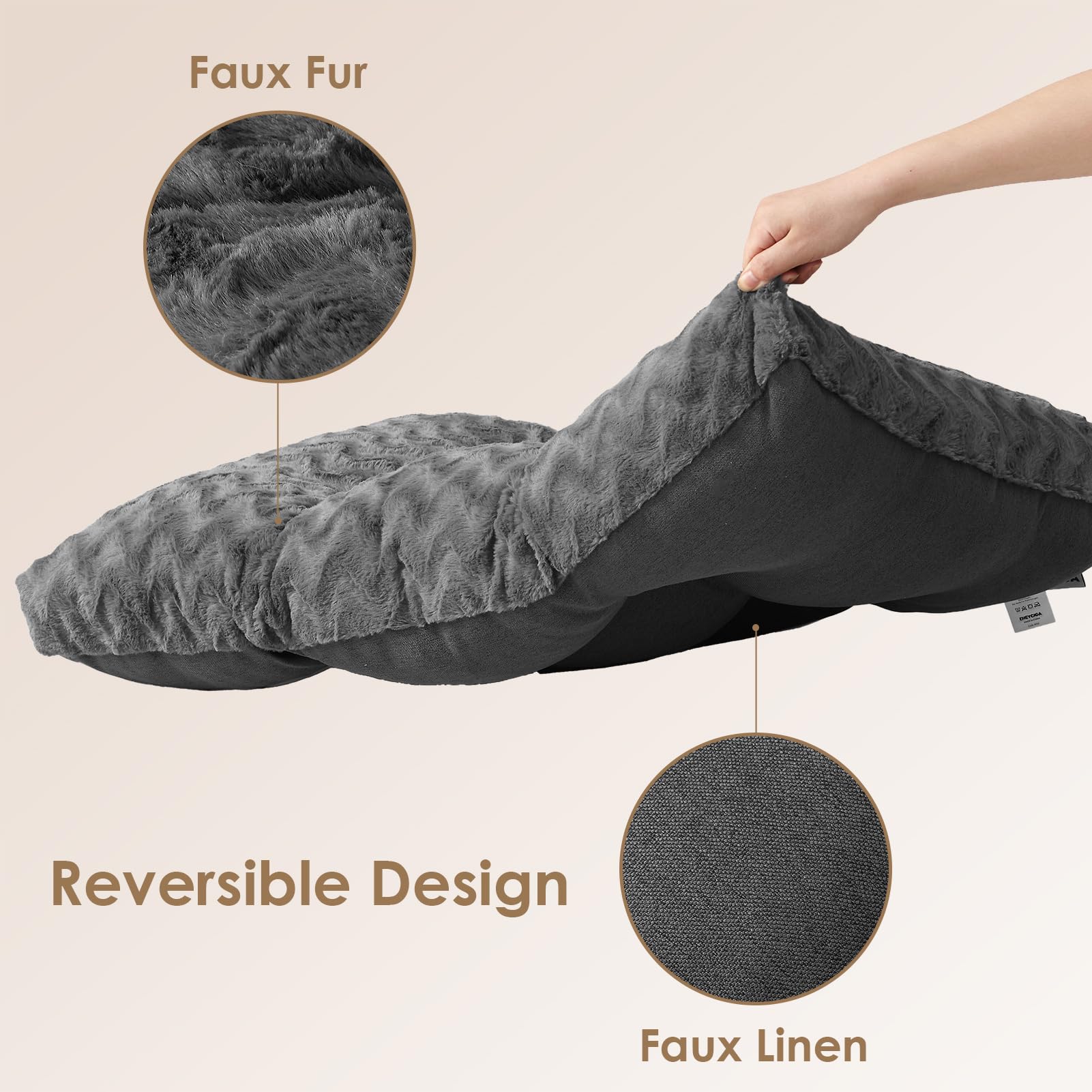 EHEYCIGA machine-washable bed makes cleaning quick