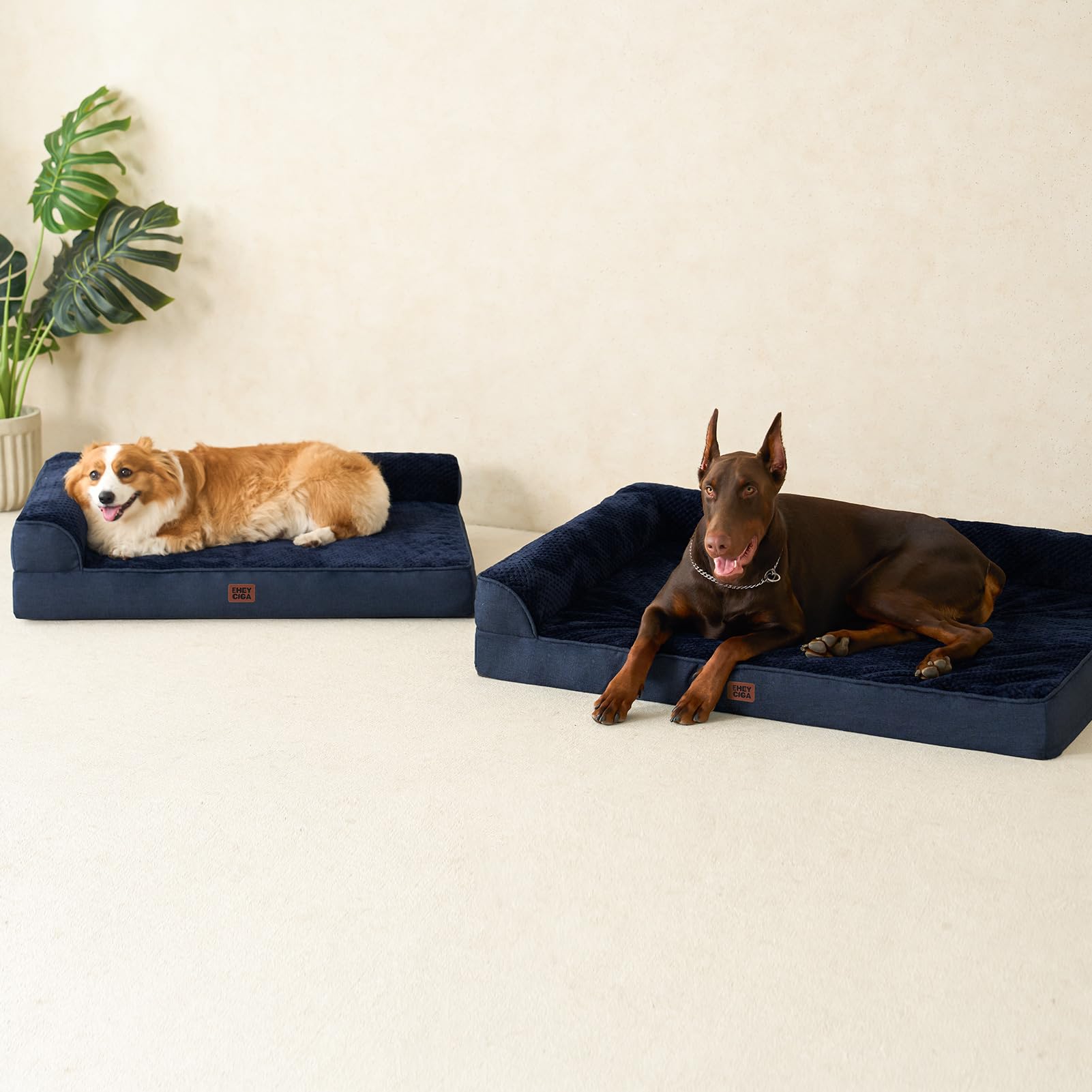 EHEYCIGA medium 30x20x6 size suits medium dogs comfortably.