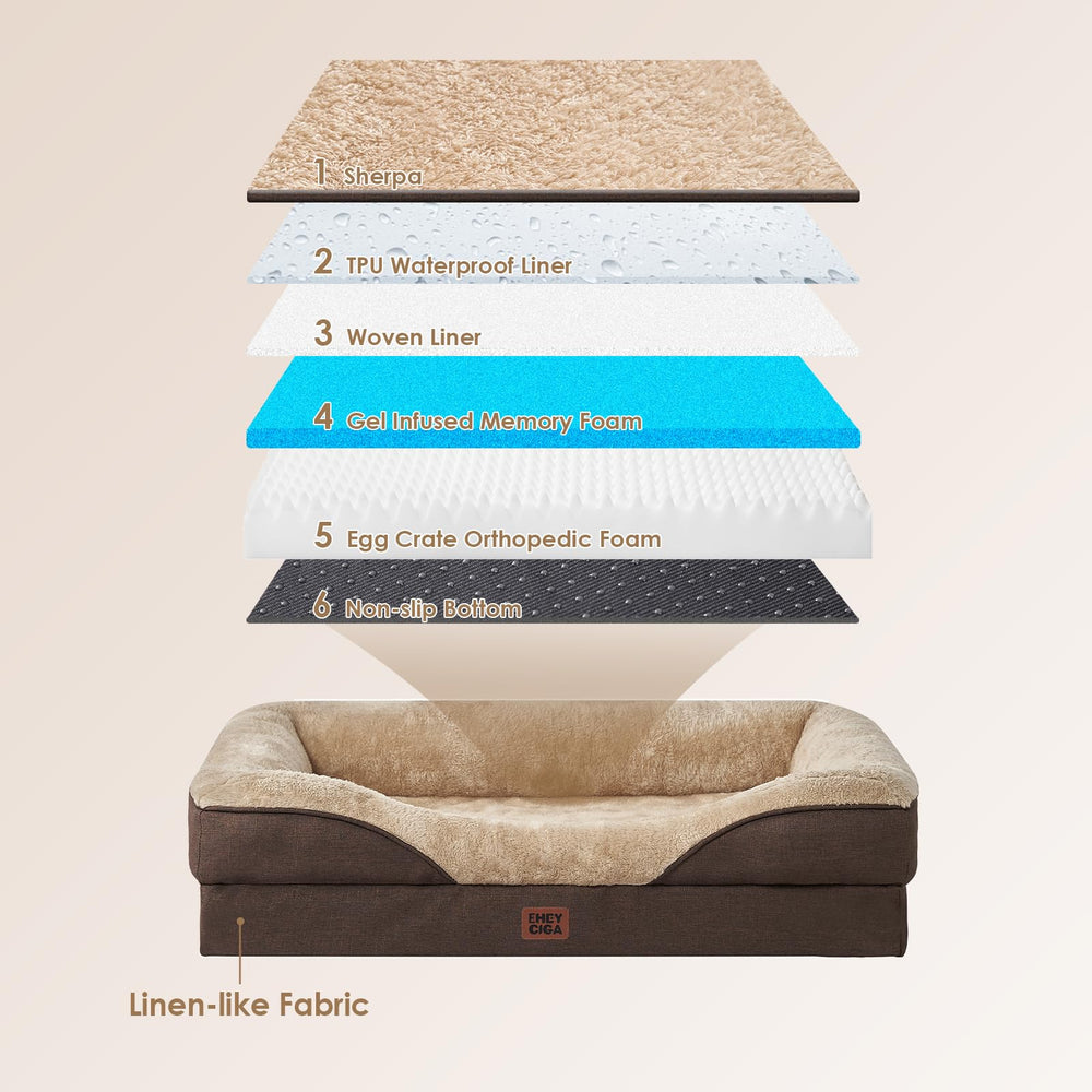 EHEYCIGA memory foam core delivers cushioned relief without bottoming out.