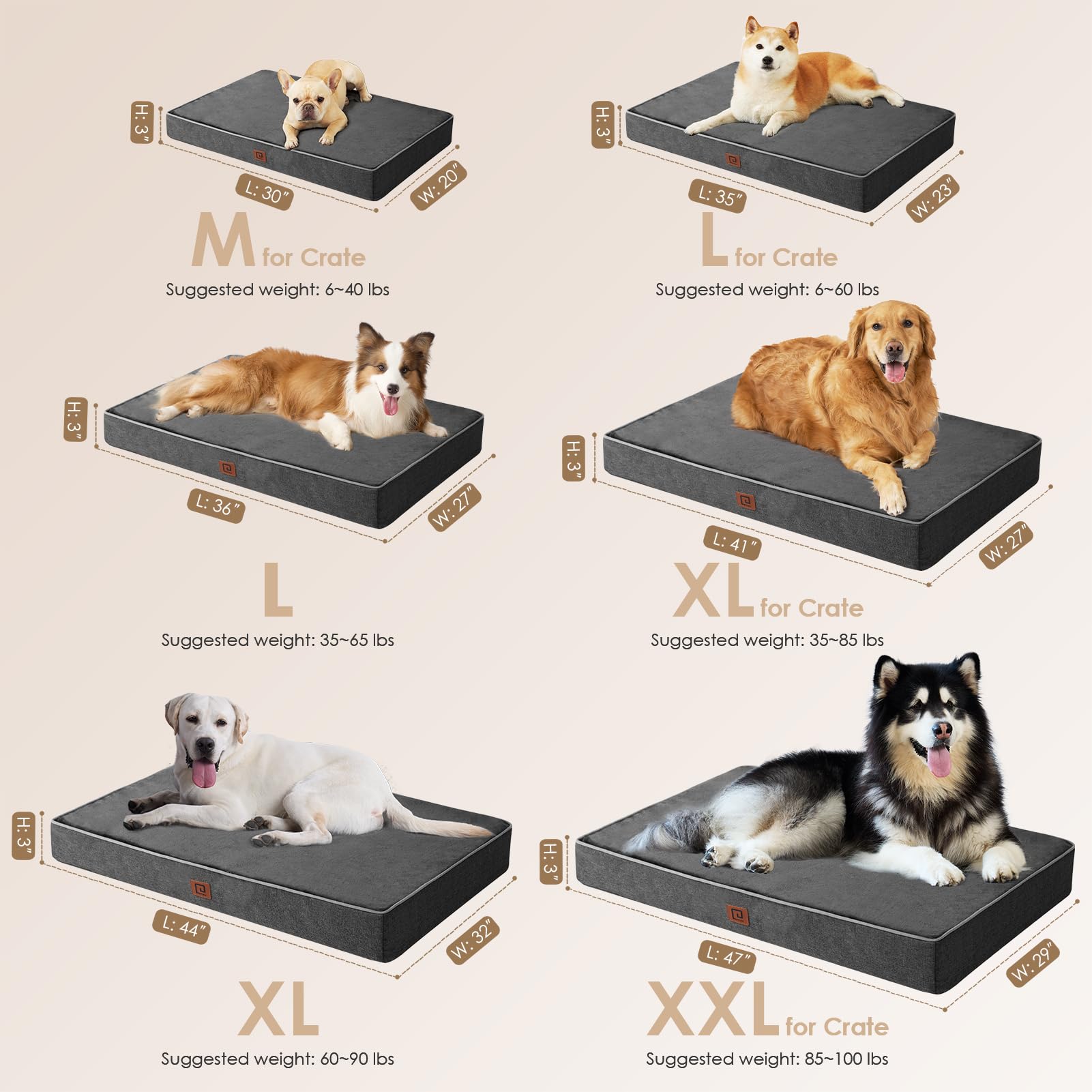 EHEYCIGA memory foam core provides orthopedic support for joints