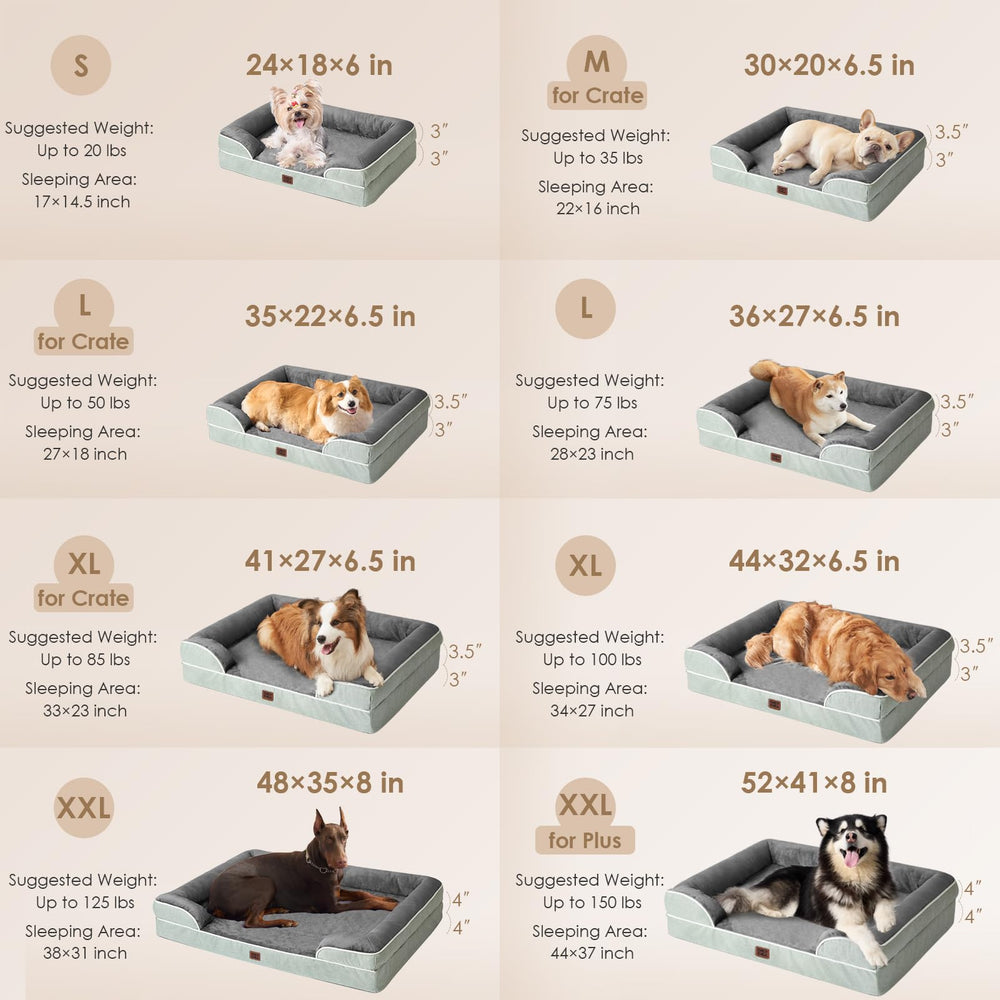EHEYCIGA memory foam and egg-crate layer provide balanced support for joints.