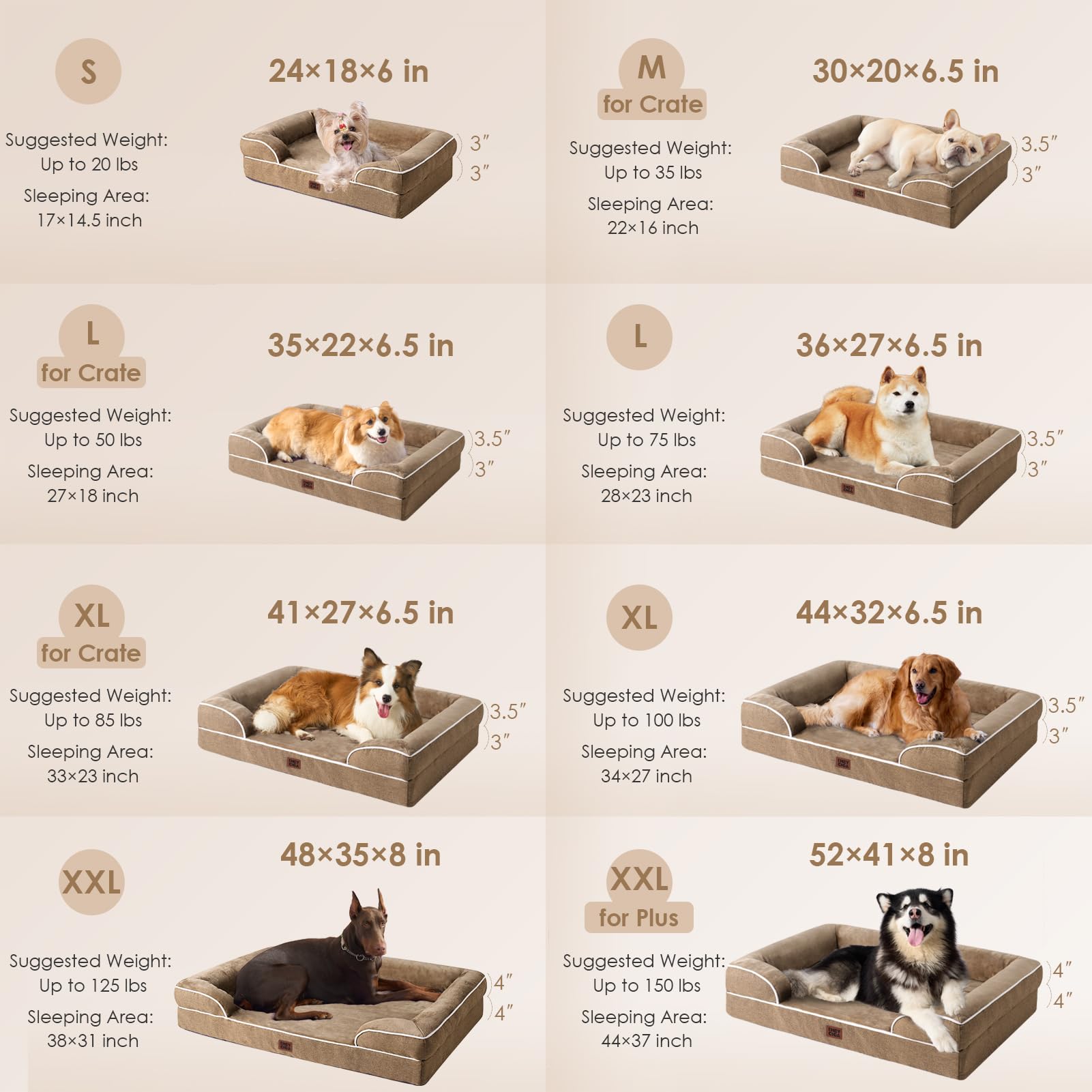 Memory foam and egg-crate support detail cushions joints for longer naps