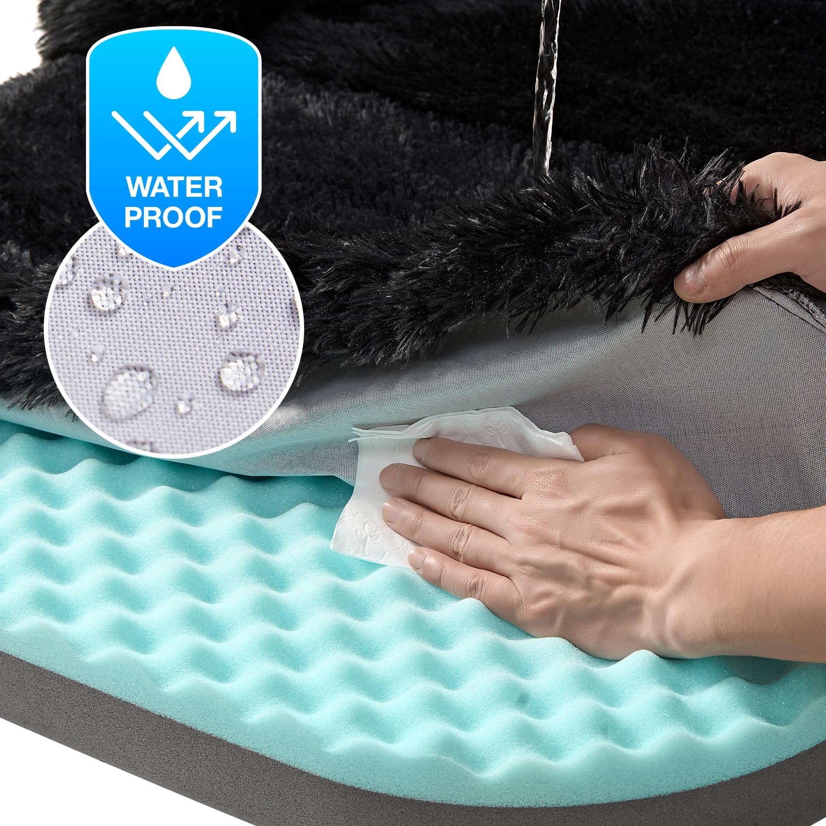 EHEYCIGA non-slip bottom stays secure on smooth floors.