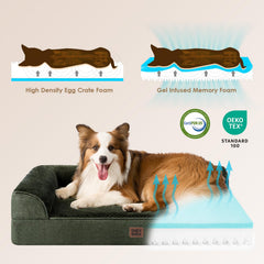 EHEYCIGA non-slip bottom keeps the bed steady on tiles and crates.