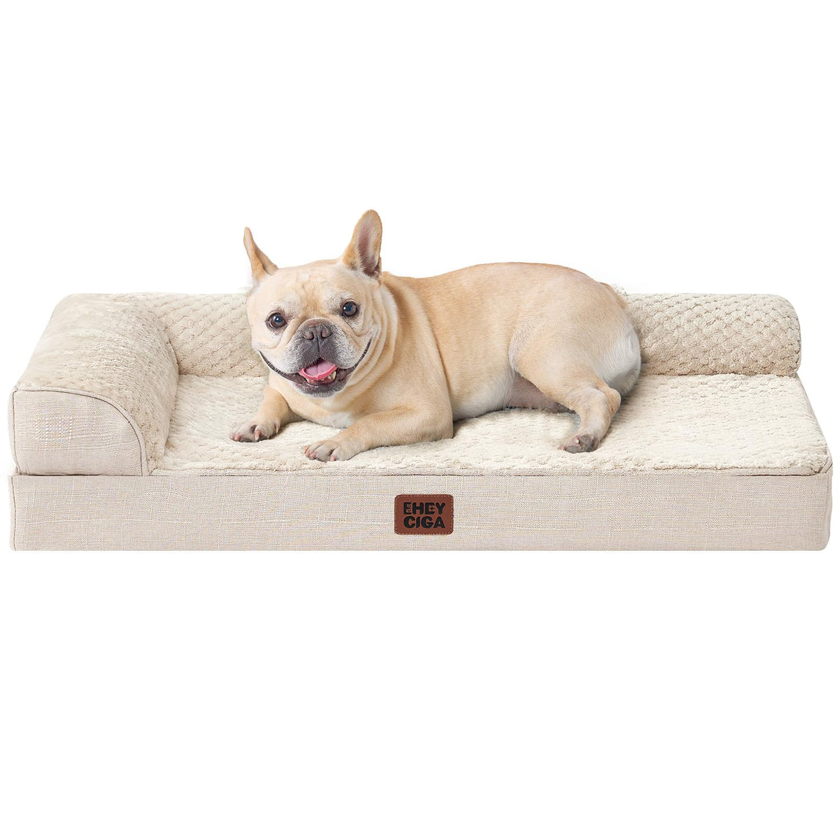 EHEYCIGA orthopedic bed with egg crate foam for enhanced comfort.