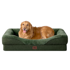 EHEYCIGA orthopedic bed memory foam layer supports joints and offers plush comfort.