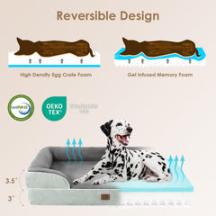 EHEYCIGA bed showing side bolsters for neck and head support