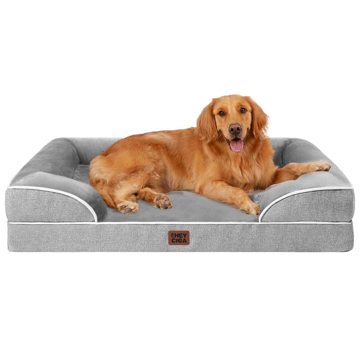 EHEYCIGA orthopedic dog bed 44x32 inch, ideal for large dogs' comfort and joint support.