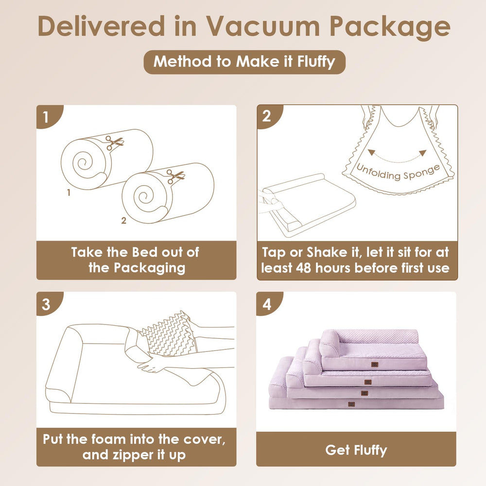Non-slip bottom keeps the bed steady on smooth floors.