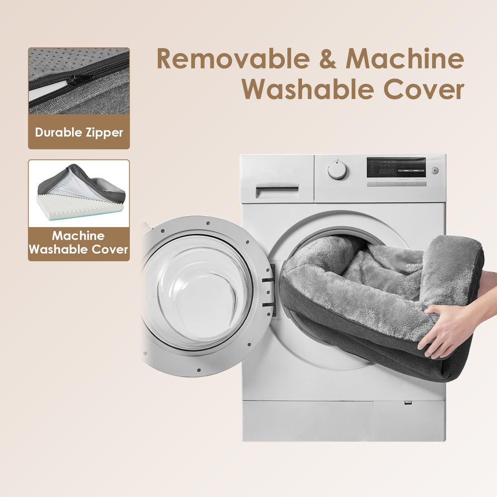 EHEYCIGA durable faux linen sides resist wear and maintain appearance