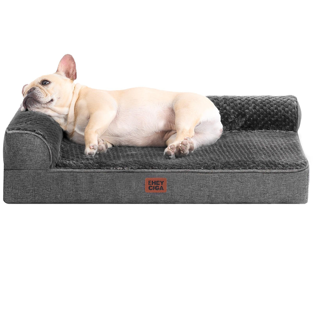 EHEYCIGA orthopedic dog bed with egg crate foam for joint comfort.