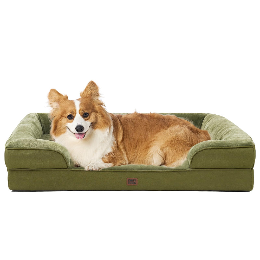 EHEYCIGA orthopedic dog bed with memory foam for even joint support.