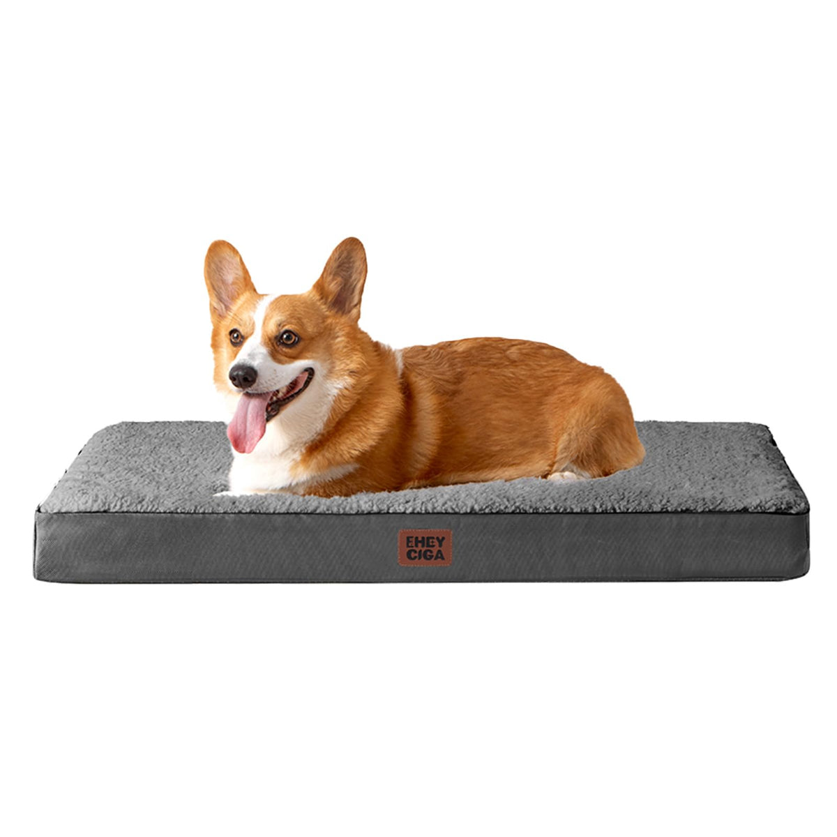 EHEYCIGA orthopedic dog bed with egg-crate foam provides firm support for large dogs.