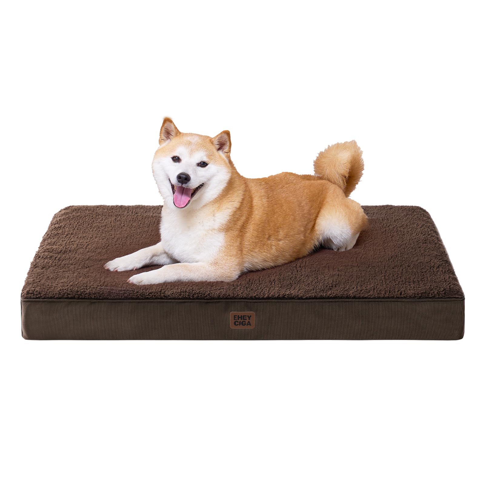 EHEYCIGA orthopedic dog bed large foam top provides firm support for big dogs