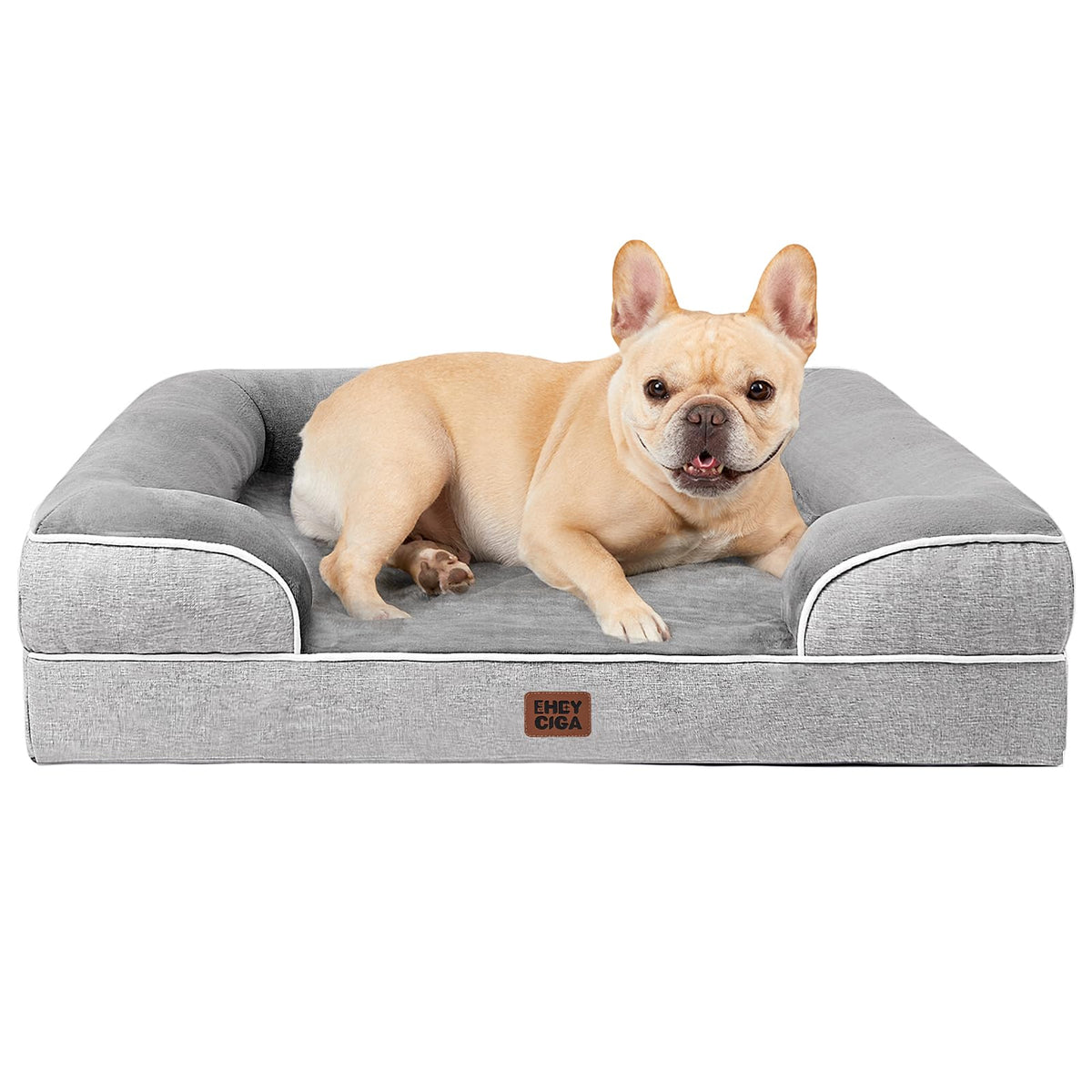 EHEYCIGA orthopedic bed with memory foam supports medium dogs for comfort.