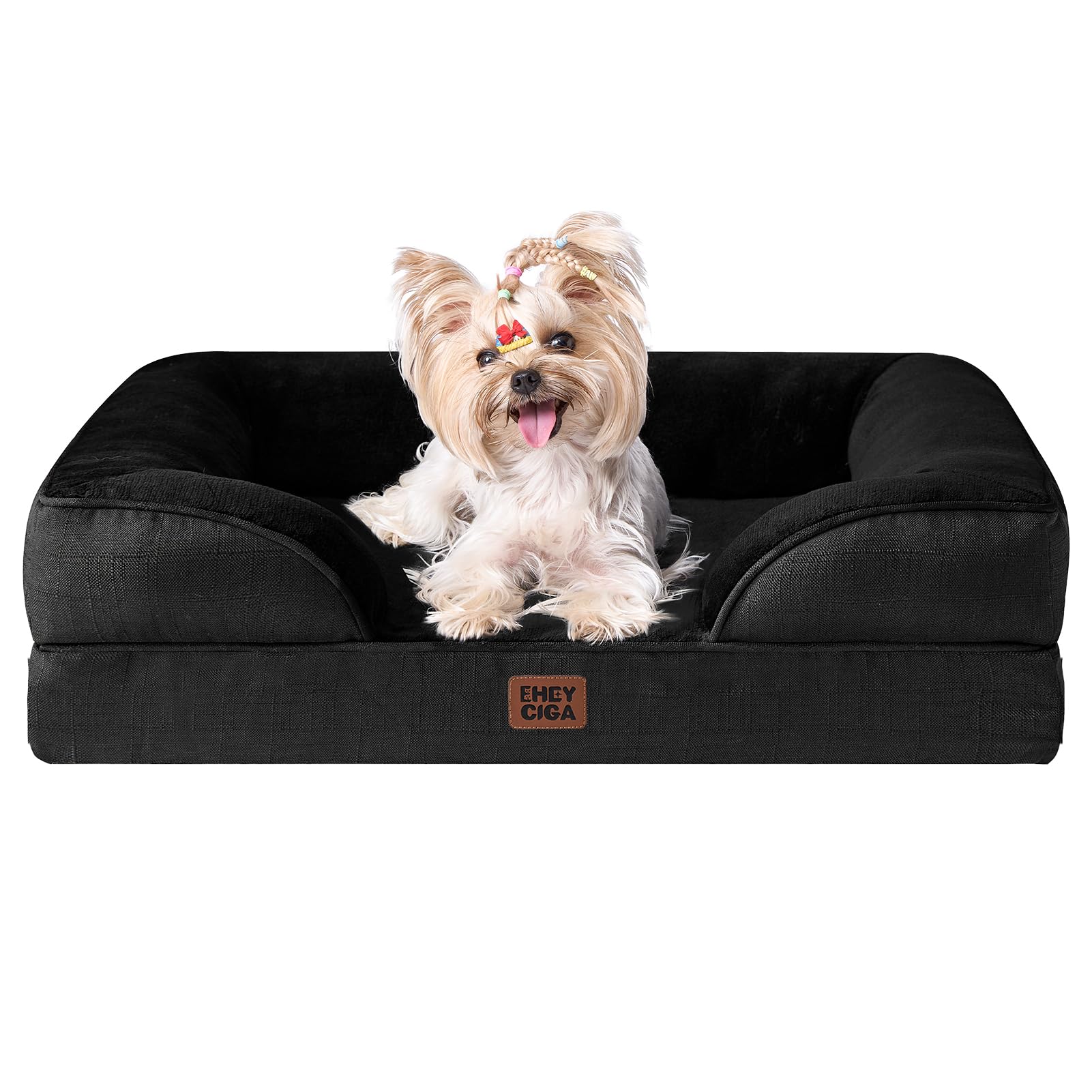 EHEYCIGA orthopedic bed with memory foam for joint-friendly support