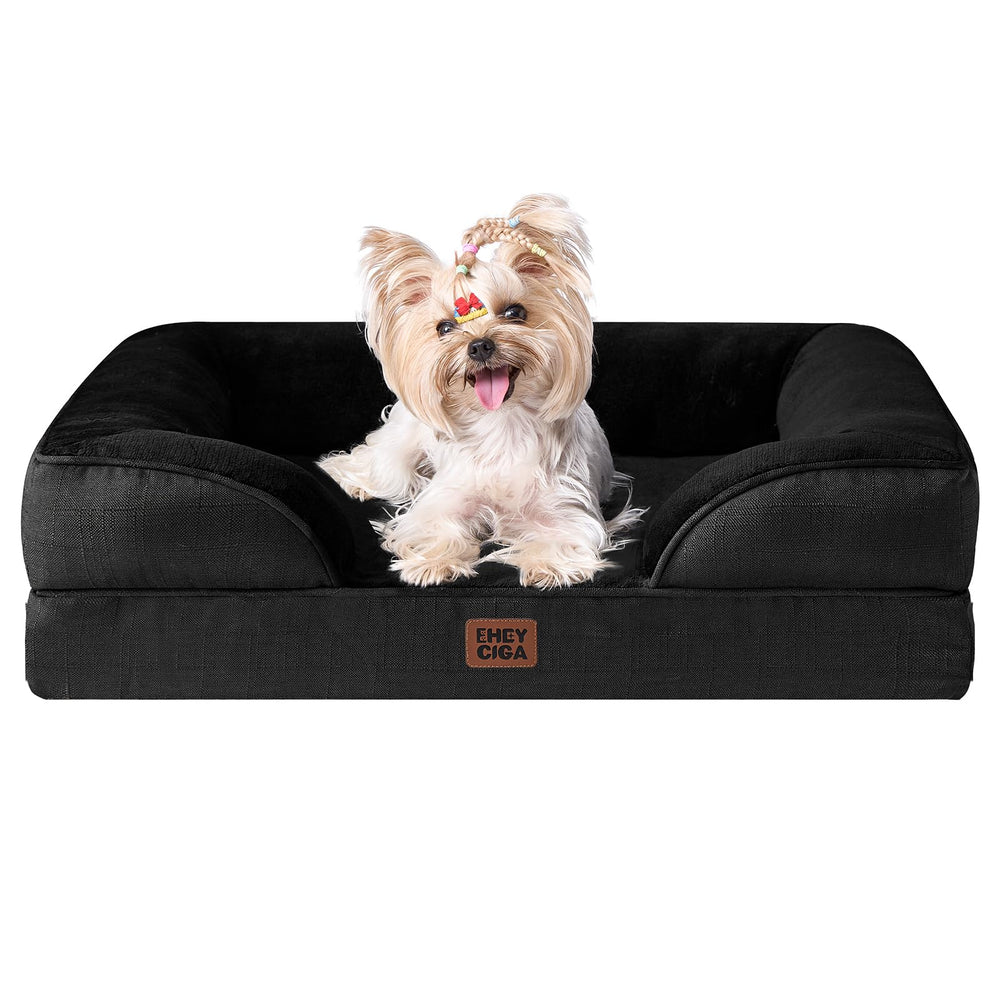 EHEYCIGA orthopedic bed with memory foam for joint-friendly support