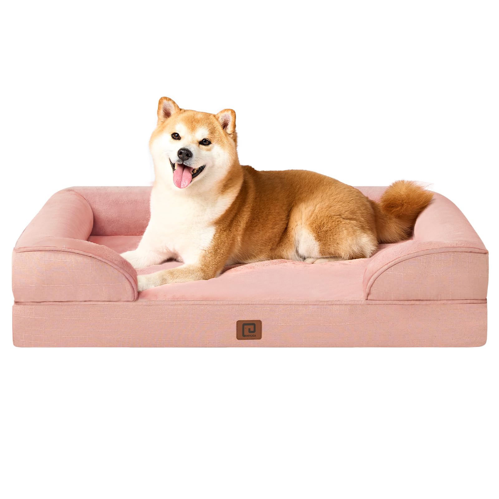 EHEYCIGA orthopedic bed memory foam closeup showing contouring for comfort.