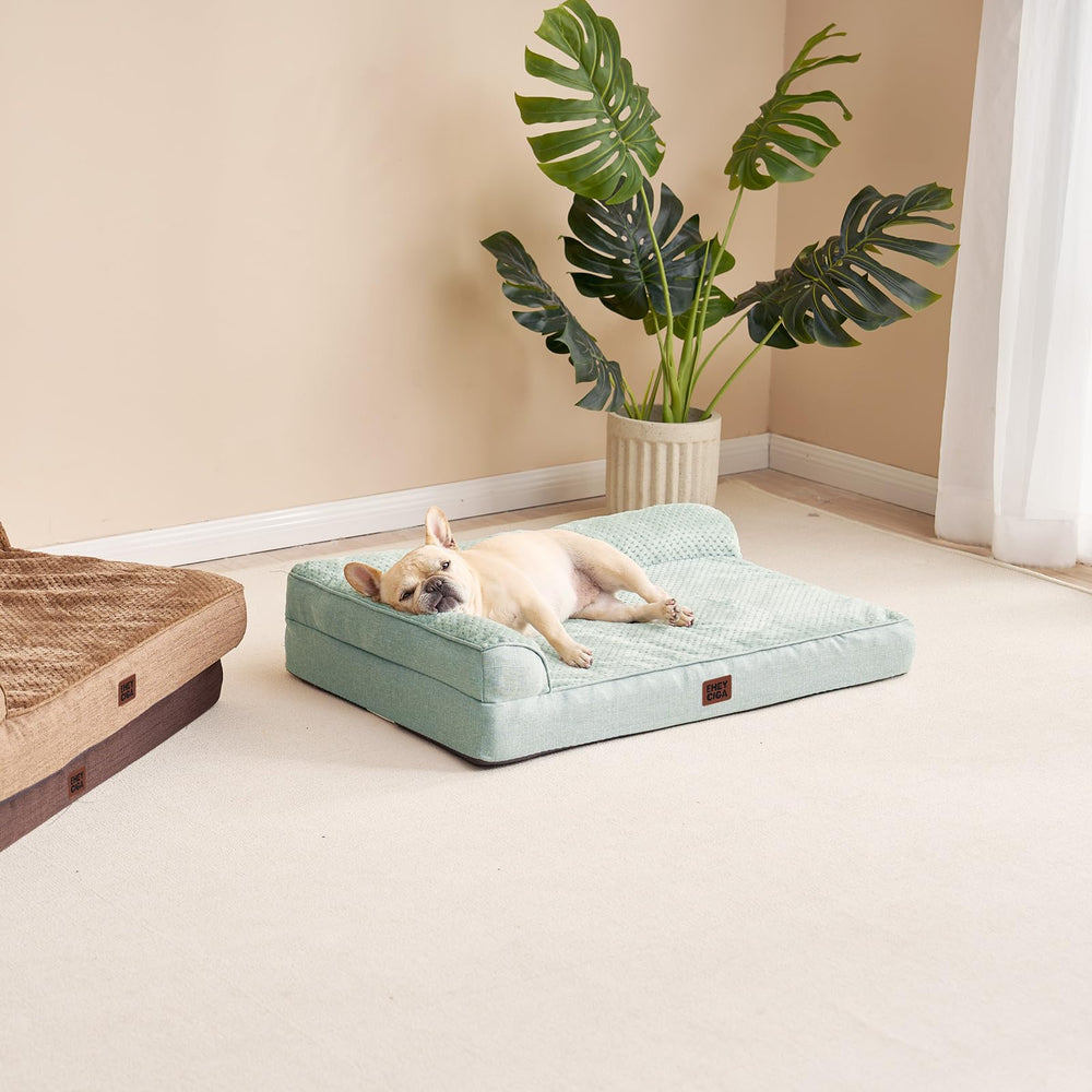 EHEYCIGA memory foam contour aligns with your dog's body