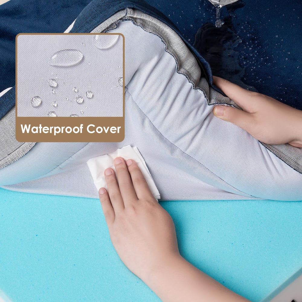 EHEYCIGA memory foam inside view highlights plush, even pressure comfort