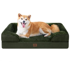EHEYCIGA orthopedic dog bed top view highlights memory foam comfort