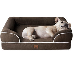 EHEYCIGA orthopedic dog bed memory foam close-up showing plush sleep surface