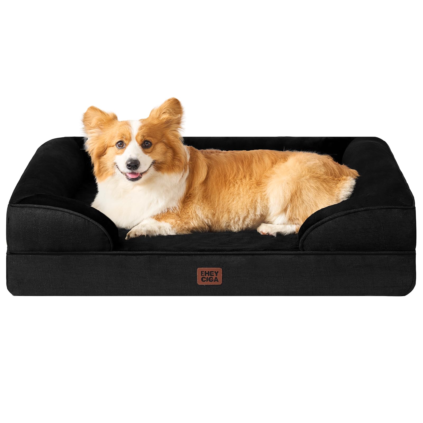 EHEYCIGA orthopedic dog bed with memory foam for even support.